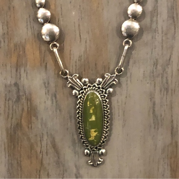 Manassa Sterling Turquoise Necklace - Picture 8 of 10